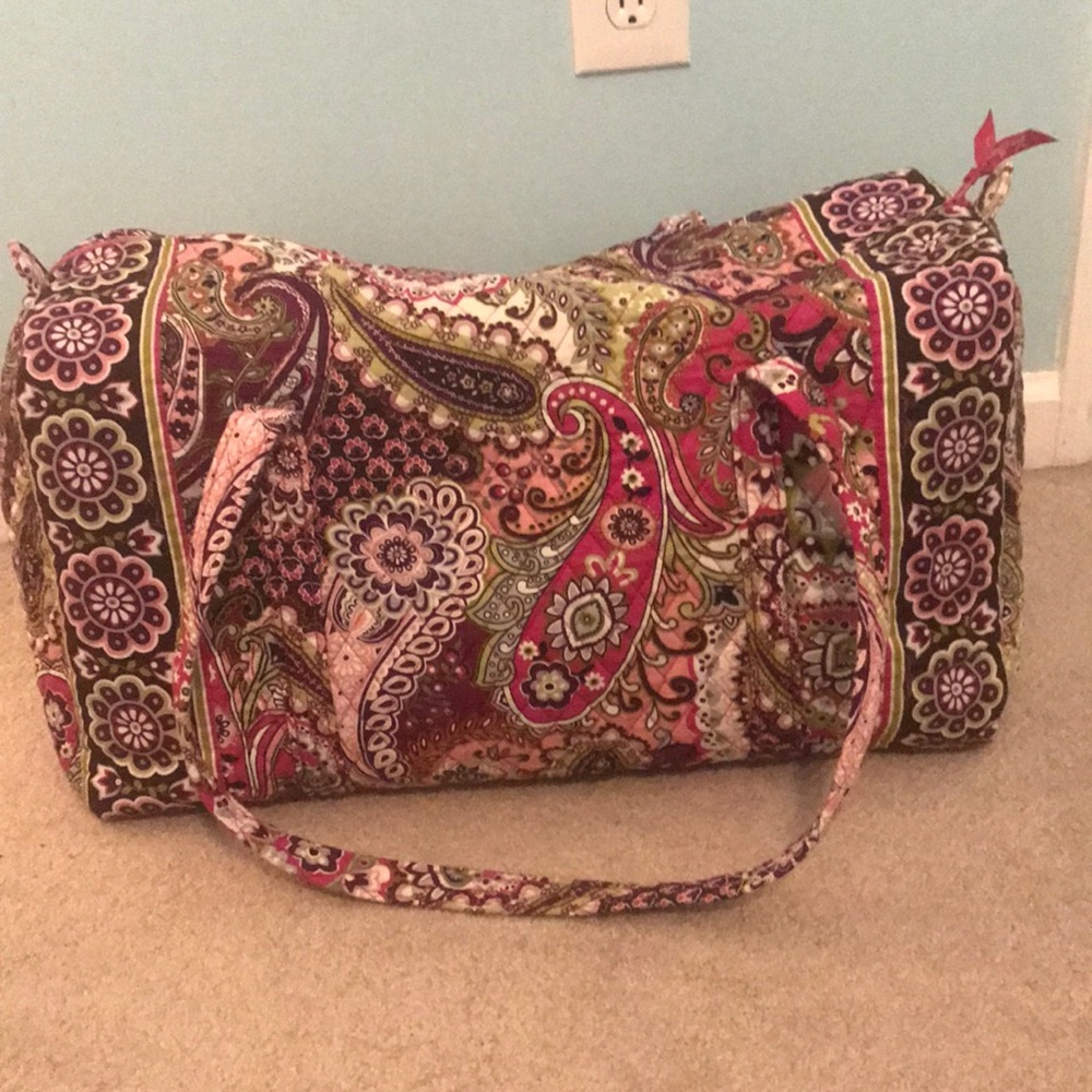 Vera Bradley Small duffle in very berry paisley